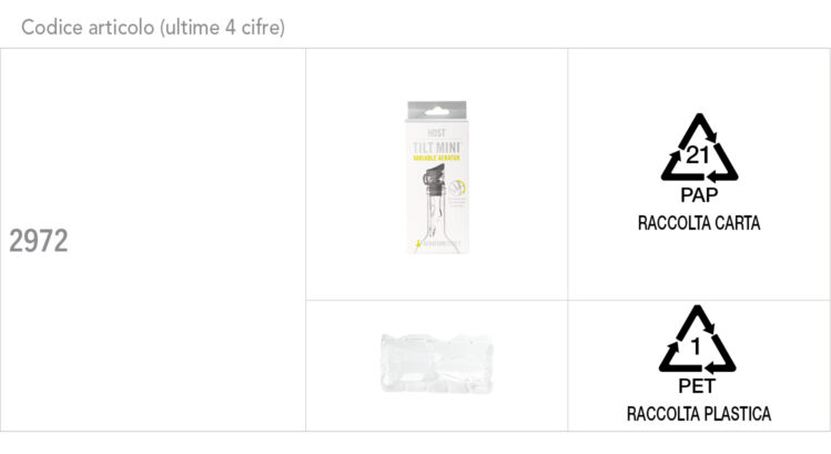 Smaltimento Tilt Mini HOST gruppo 5